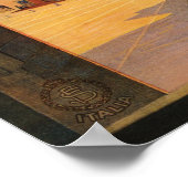 シエナトスカーニイタリアヴィンテージENITツーリズムホリデー ポスター (角)