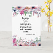 シエナフローラ引用文 カード (黄色い花)