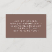 シエナモダンエレガントプロフェッショナル事業 名刺 (裏面)