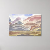 シエナリッジウォーターカラーランドスケーププリント キャンバスプリント (正面)