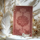 シエナルビーレッドレース伝統的ムスリム結婚ズ 招待状