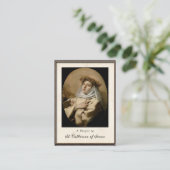 シエナローマカトリック祈りの言葉カードの聖キャサリン プレイスカード (スタンド正面)