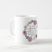 シエナ土の引用文のマグのSt.キャサリン コーヒーマグカップ (正面左)