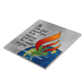 シエナ引用文の最も有名な聖キャサリン タイル (側面)