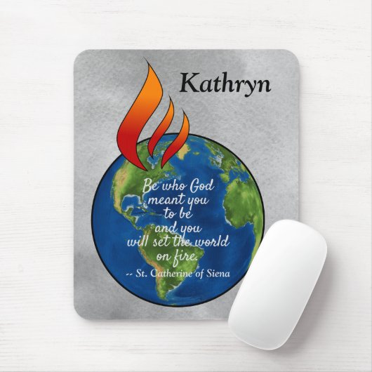 シエナ引用文マウスパッドの最も有名な聖キャサリン マウスパッド (マウス)