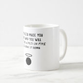 シエナ引用文マグの聖キャサリン コーヒーマグカップ (正面右)