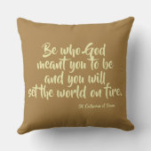 シエナ引用文博士の聖キャサリン クッション (裏面)