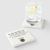 シエナ引用文石コースターの聖キャサリン ストーンコースター (横)