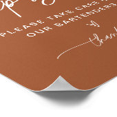 シエナ感じの酔っ払いのサインはあなたのバーテンダーにチップ ポスター (角)