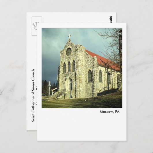 シエナ教会のモスクワPAポストカード – サン・キャサリン ポストカード (正面/裏面)