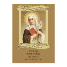 シエナ祈りの言葉&ホーリーカードの聖キャサリン