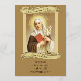 シエナ祈りの言葉&ホーリーカードの聖キャサリン