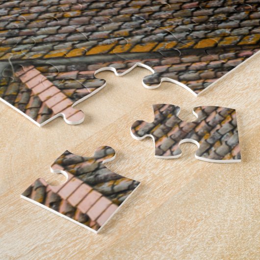 シエナ都市抽象芸術の屋根 ジグソーパズル (側面)