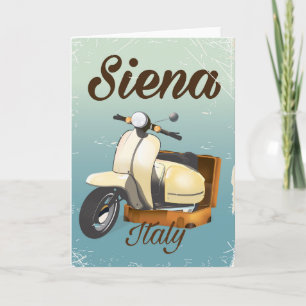 シエナ イタリア スクーター バケーション ポスター シーズンカード