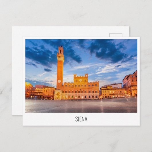 シエナ、トスカーナ、イタリアのはがき シーズンポストカード (正面/裏面)