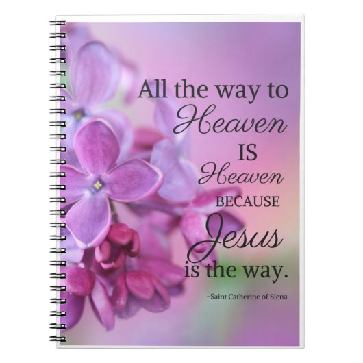 シエナ・祈りの言葉・ジャーナルの聖キャサリン ノートブック (正面)