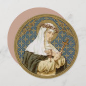 シエナ(BK 19)グリーティングカー空白のドの聖キャサリン (正面/裏面)