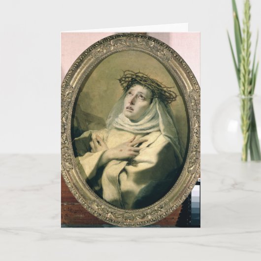 シエナ、c.1746のSt.キャサリン カード (正面)