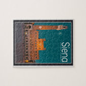 シエナ- Palazzo Pubblico夜 ジグソーパズル (横)