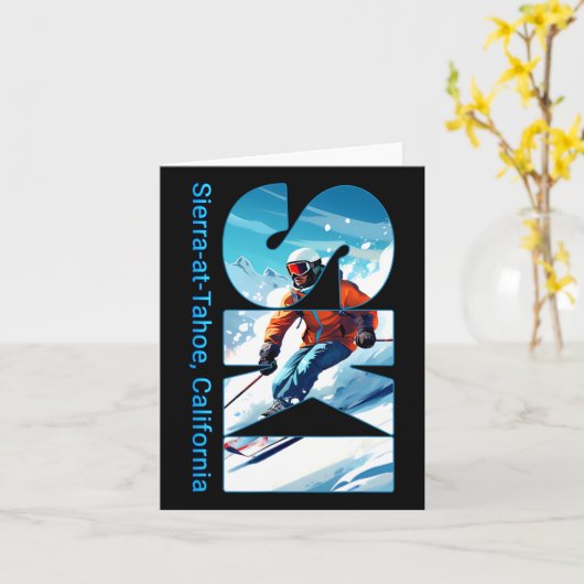 シエラアットタクールーホスキーバケーションスキー屋外S カード (黄色い花)