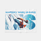 シエラアットタクールーホスキーバケーションスキー屋外S フリースブランケット (正面(横))