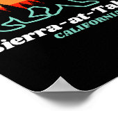 シエラアットタホースキースノーボーディングカリフォルニアベア ポスター (角)