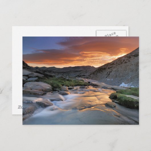 シエラウェーブがヨセミテの上空を波打つ ポストカード (正面/裏面)