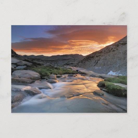 シエラウェーブがヨセミテの上空を波打つ ポストカード (正面)