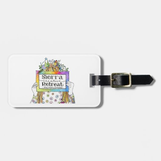 シエラクリエイティブリトリートラゲッジまたはジャーナルラベル2 ラゲッジタグ (正面横)