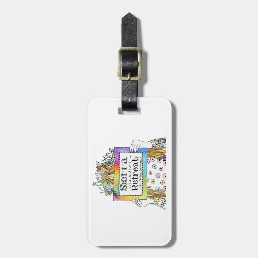 シエラクリエイティブリトリートラゲッジまたはジャーナルラベル2 ラゲッジタグ (正面縦)