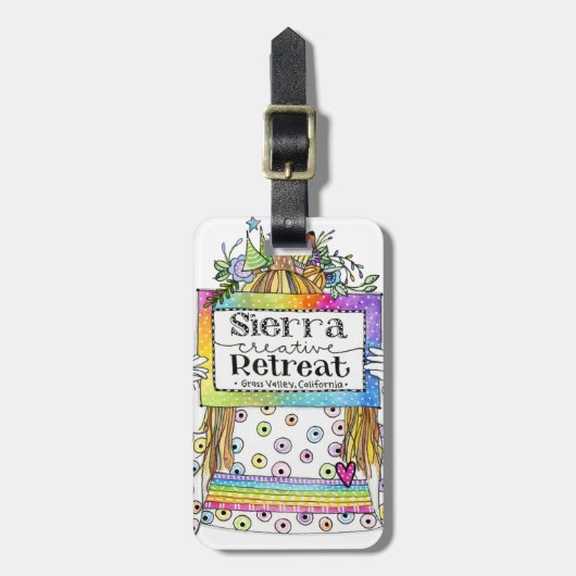 シエラクリエイティブリトリートラゲッジまたはジャーナルラベル ラゲッジタグ (正面縦)