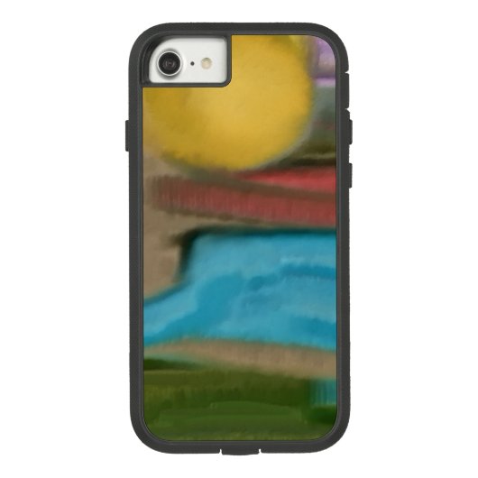 シエラサンライズサウスウエスタン抽象芸術アート Case-Mate iPhoneケース (裏面)