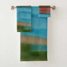 シエラサンライズサウスウエスト抽象芸術アート バスタオルセット