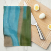 シエラサンライズ抽象芸術 キッチンタオル (四つ折り)