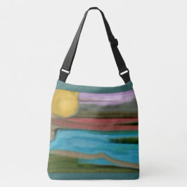 シエラサンライズ抽象芸術 クロスボディバッグ
