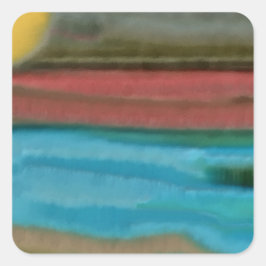 シエラサンライズ抽象芸術 スクエアシール