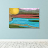 シエラサンリセイ抽象芸術アート キャンバスプリント (インサイチュ (ウッドフロア))