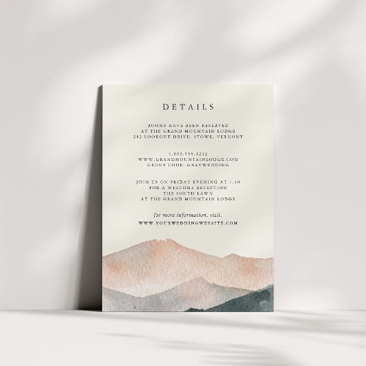 シエラデュスク | のゲスト結婚詳細エンクロージャカード エンクロージャーカード