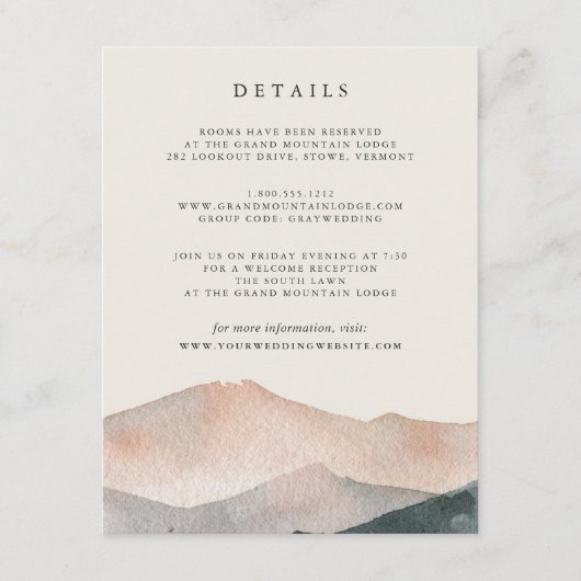 シエラデュスク | のゲスト結婚詳細エンクロージャカード エンクロージャーカード (正面)