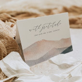 シエラデュスク | デザートマウンテンサンセット結婚ズ サンキューカード