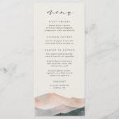 シエラデュスク | デザートマウンテンサンセット結婚ズ メニュー (正面)