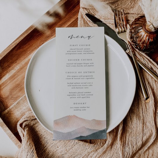 シエラデュスク | デザートマウンテンサンセット結婚ズ メニュー