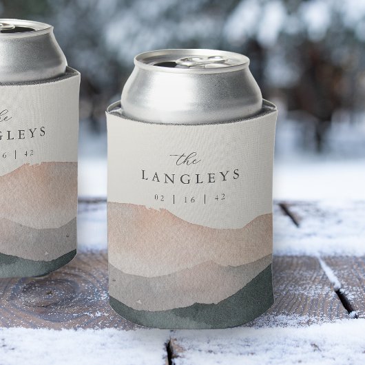 シエラデュスク | デザートマウンテンサンセット結婚式の引き出物 缶クーラー