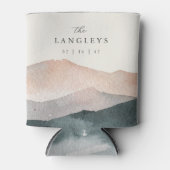 シエラデュスク | デザートマウンテンサンセット結婚式の引き出物 缶クーラー (正面)