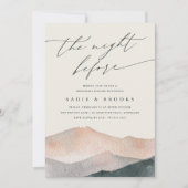 シエラデュスク | マウンテンサンセットリハーサルディナー 招待状 (正面)