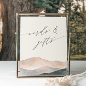 シエラデュスク | 砂漠の山のカードとギフトサイン ポスター