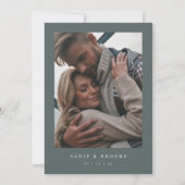 シエラデュスク | 砂漠の赤面と石板の結婚写真 招待状 (裏面)