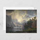 シエラネバダの中でアルバート・ビエルシュタット ポストカード (正面/裏面)