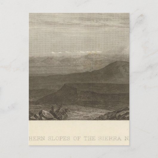 シエラネバダの斜面なし ポストカード (正面)