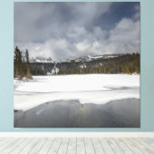 シエラネバダの湖 キャンバスプリント (インサイチュ (ウッドフロア))